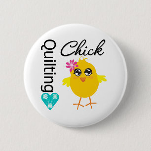 Badge Rond 5 Cm Poussin piquant