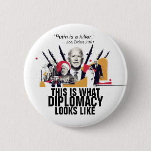Badge Rond 5 Cm Poutine est un tueur : Joe Biden 2021