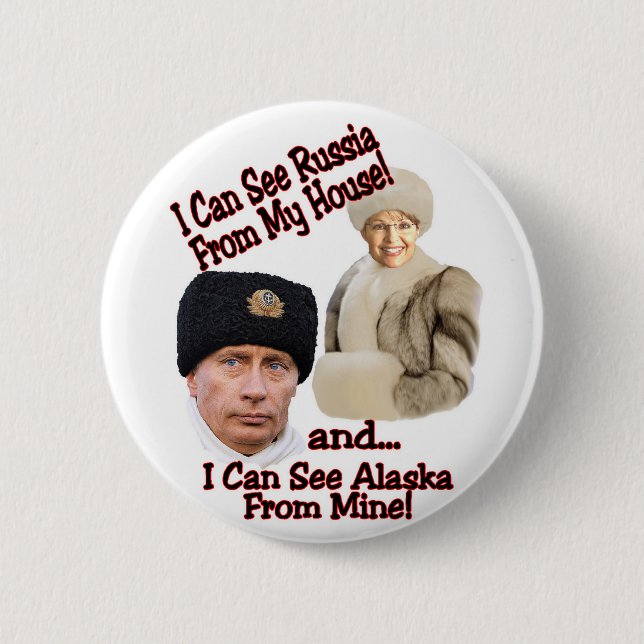 Badge Rond 5 Cm Poutine et Palin (Devant)