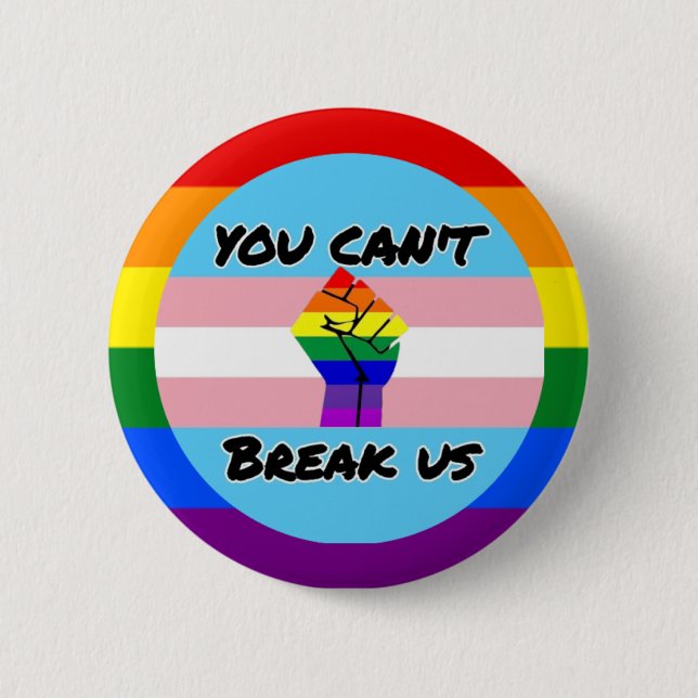 Badge Rond 5 Cm Pouvoir transgenre (Devant)