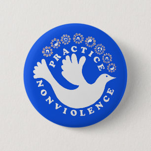 Badge Rond 5 Cm Pratique de non-violence