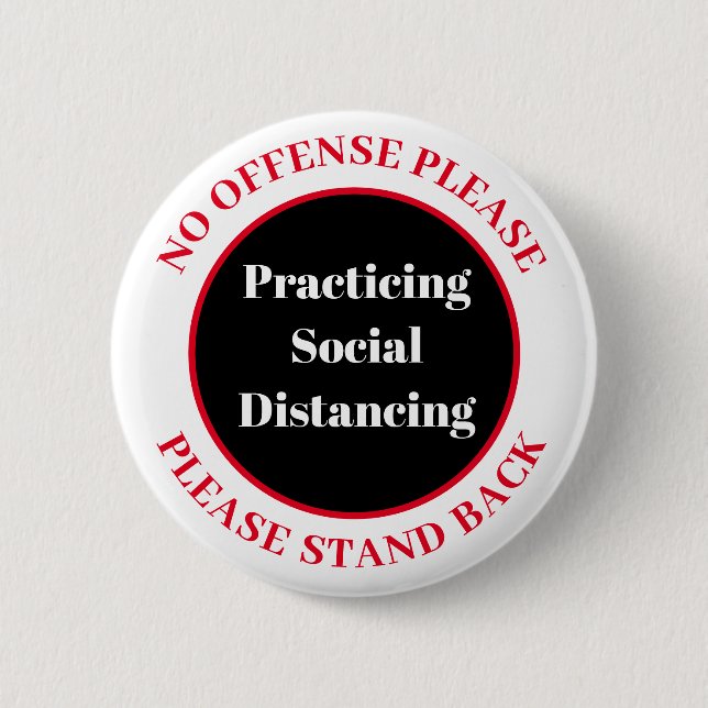 Badge Rond 5 Cm Pratiquer la désorganisation sociale (Devant)
