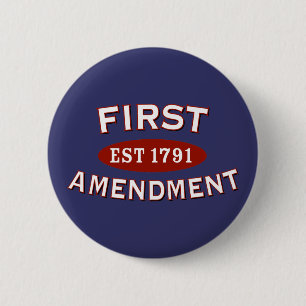 Badge Rond 5 Cm Premier amendement