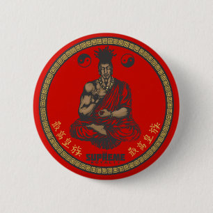 Badge Rond 5 Cm Premier bouton bouddhiste de pourcentage suprême