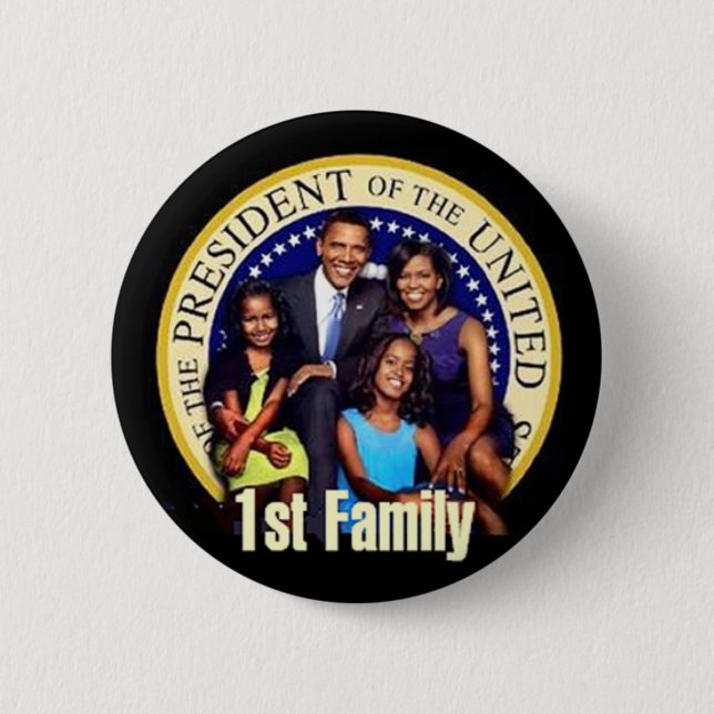 Badge Rond 5 Cm PREMIER bouton de FAMILLE (Devant)