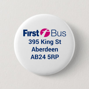 Badge Rond 5 Cm Premier insigne de bus