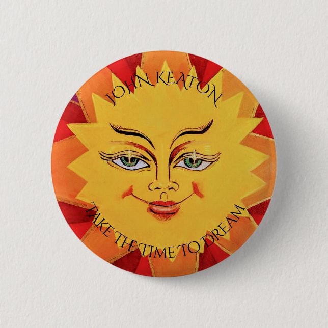 Badge Rond 5 Cm Prenez Le Temps De Rêver Bouton (Devant)