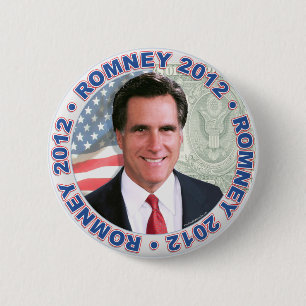 Badge Rond 5 Cm Président 2012 vitesse de Mitt Romney