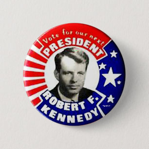 Badge Rond 5 Cm Président de RFK - bouton