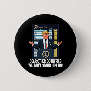 Badge Rond 5 Cm Président Donald Trump 2025 Tarif Nous Ne Supporto
