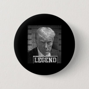 Badge Rond 5 Cm Président Donald Trump Photo D'identité 2024 Non C