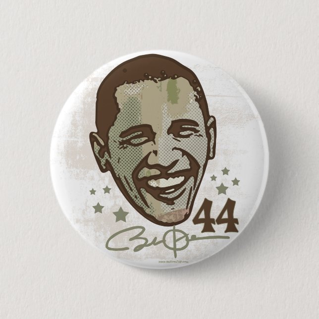 Badge Rond 5 Cm Président élégant 44 bouton d'Obama (Devant)