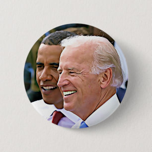 Badge Rond 5 Cm Président Obama et vice-président Biden Button