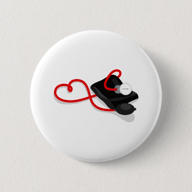 Badge Rond 5 Cm Pression du sang (Devant)