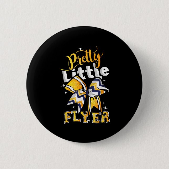 Badge Rond 5 Cm Pretty Little Flyer Cheer Cheerleading Team  (Devant)