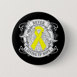 Badge Rond 5 Cm Prévention de suicide n'abandonnant jamais
