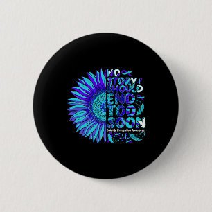 Badge Rond 5 Cm Prévention du suicide Sensibilisation Aucune histo