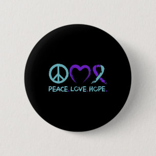 Badge Rond 5 Cm Prévention du suicide Sensibilisation Paix Amour E