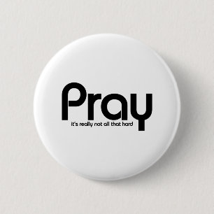 Badge Rond 5 Cm Prière Christian