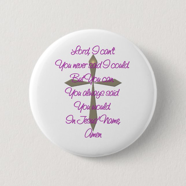 Badge Rond 5 Cm Prière Jésus (Devant)
