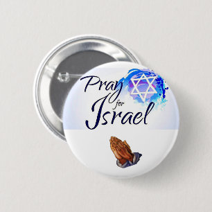 Badge Rond 5 Cm Priez pour Israël_
