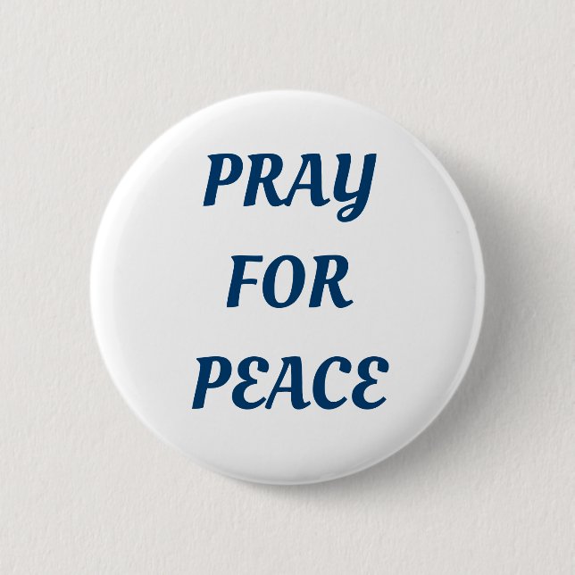 Badge Rond 5 Cm Priez pour la paix (Devant)