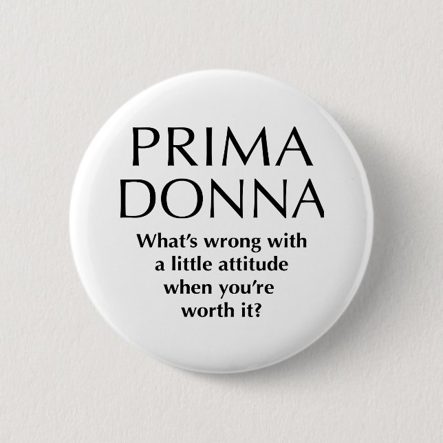 Badge Rond 5 Cm Prima fier Donna - la puissance des femmes drôles (Devant)