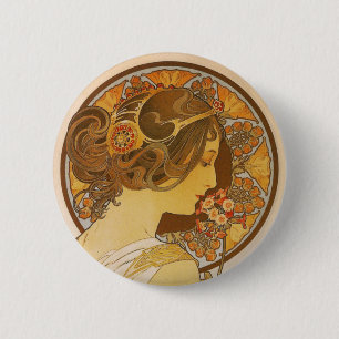 Badge Rond 5 Cm Primevère