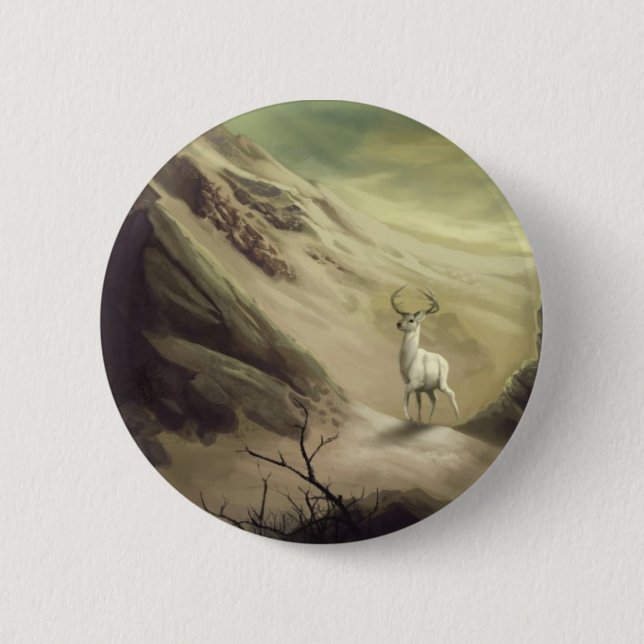 Badge Rond 5 Cm Prince blanc (Devant)