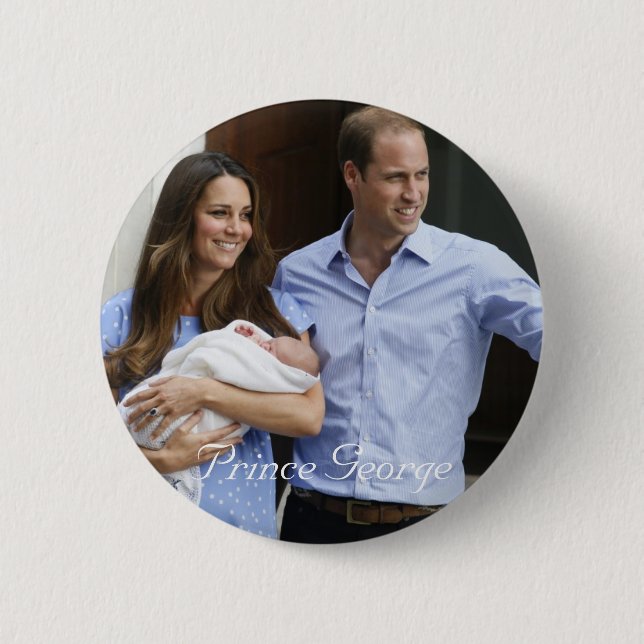 Badge Rond 5 Cm Prince George (Devant)