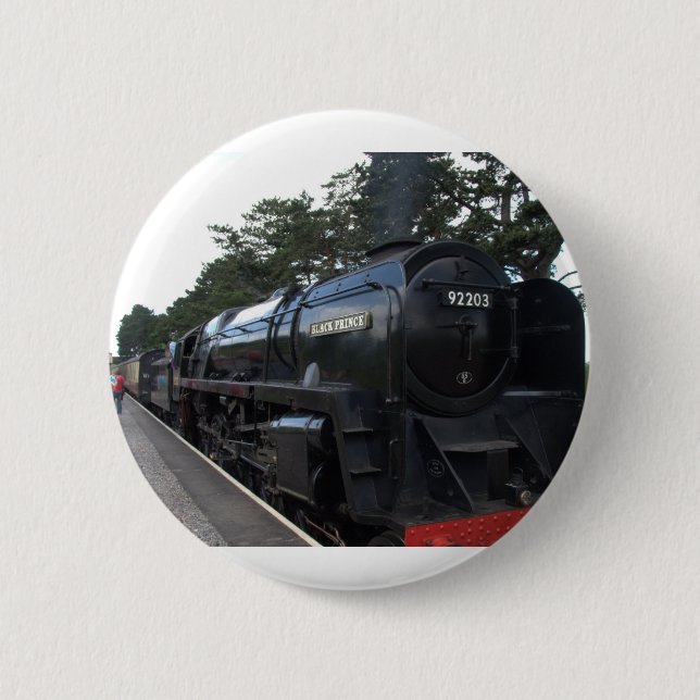 Badge Rond 5 Cm Prince noir (Devant)