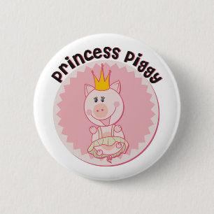 Badge Rond 5 Cm Princess_Piggy