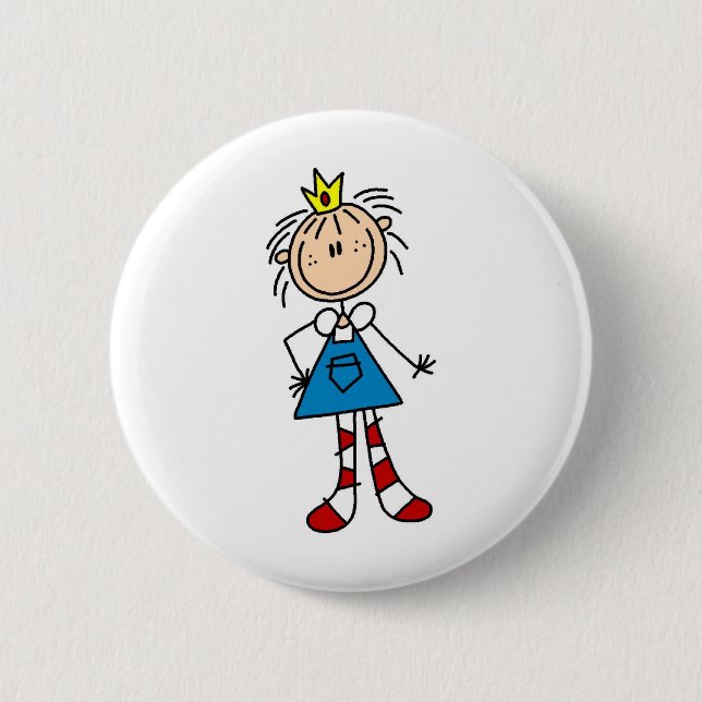 Badge Rond 5 Cm Princesse Annie Button (Devant)