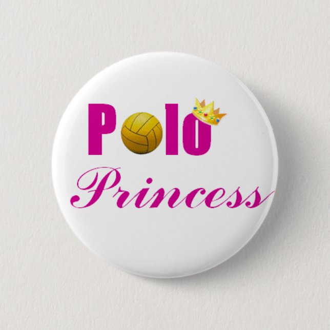 Badge Rond 5 Cm Princesse Button de polo (Devant)