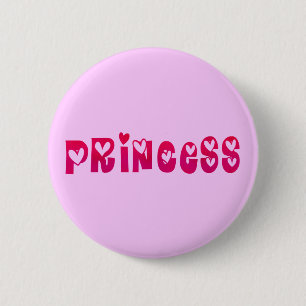 Badge Rond 5 Cm Princesse de coeur