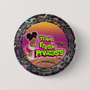 Badge Rond 5 Cm princesse fraîche