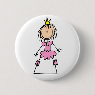 Badge Rond 5 Cm Princesse In Ballgown Button