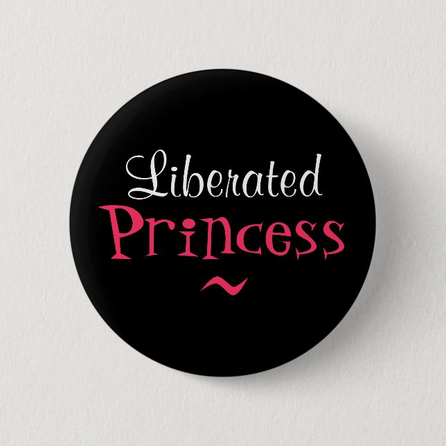 BADGE ROND 5 CM PRINCESSE LIBÉRÉE BUTTON (Devant)