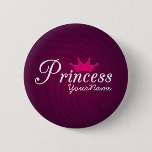 Badge Rond 5 Cm Princesse Party Button