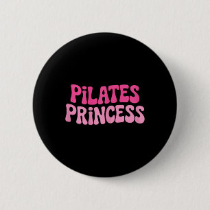 Badge Rond 5 Cm Princesse Pilates Méditation Fitness Yoga