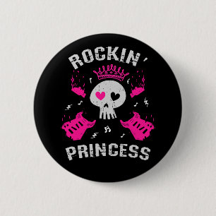 Badge Rond 5 Cm Princesse Rockin