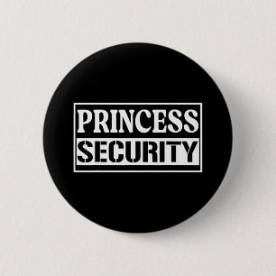 Badge Rond 5 Cm Princesse Sécurité Fun Anniversaire Halloween Part