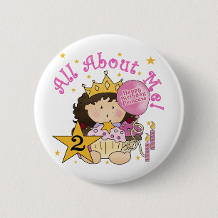 Badge Rond 5 Cm Princesse Tout sur moi 2e anniversaire