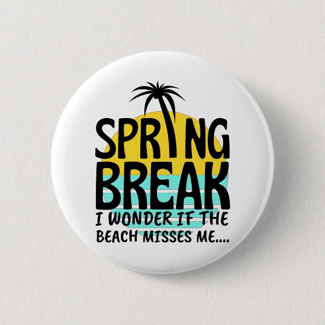 Badge Rond 5 Cm Printemps (Devant)