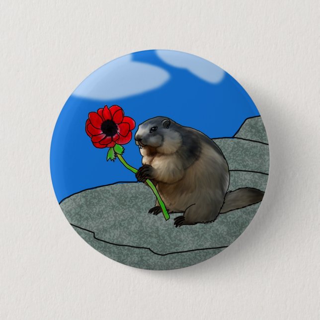 Badge Rond 5 Cm Printemps ! (Devant)