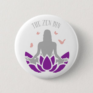 Badge Rond 5 Cm Prise Zen Bin Pop