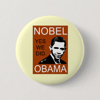Badge Rond 5 Cm Prix Nobel de la paix Obama