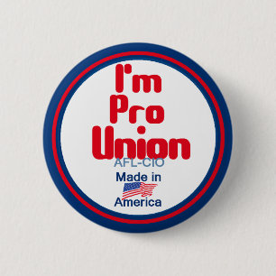 Badge Rond 5 Cm Pro bouton des syndicats