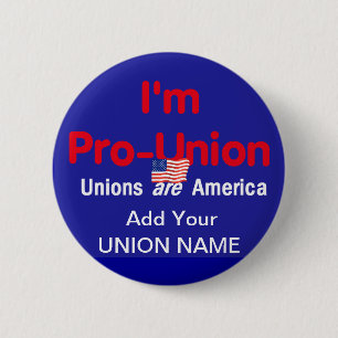 Badge Rond 5 Cm Pro bouton des syndicats