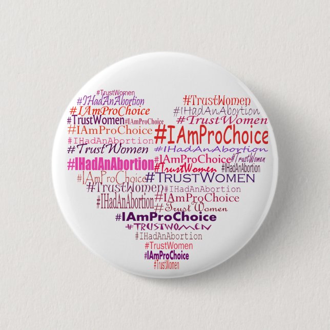 Badge Rond 5 Cm Pro coeur bien choisi (Devant)